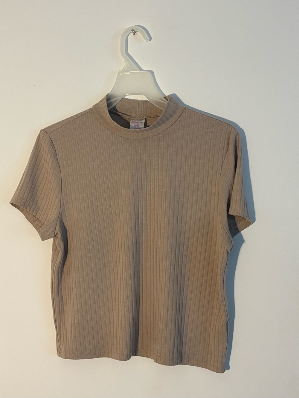 No Boundaries Ribbed Mock Neck Short Sleeve Top